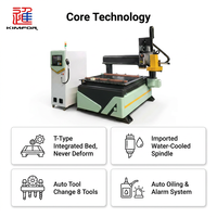 Machine de découpe CNC pour bois et mousse KIMFOR 380V 50Hz avec moteur à engrenages robuste contrôlé par PLC et garantie d'un an