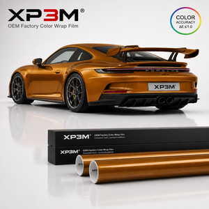 ฟิล์มใสกันรอยรถยนต์ XP3M Madeira Metallic Gold OEM Gloss TPU สีทองเมทัลลิก หนา 7.5 มิล ซ่อมแซมตัวเองได้ ป้องกันรอยขีดข่วน ป้องกันการเหลือง ขนาด 1.52x15 เมตร - Product Image 2