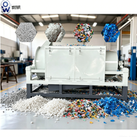 Sécheuse centrifugeuse automatique 2 en 1 pour le séchage des déchets plastiques, capacité 500 kg/h, efficacité de séchage 98%, acier au carbone