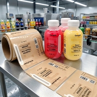Étiquettes thermorétractables imprimées sur mesure pour bouteilles et canettes de boissons Impression haute définition Film thermorétractable pour boissons