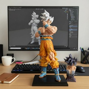 <span class=keywords><strong>Figurine</strong></span> d'anime Goku Super Saiyan CK Model Ultimate, <span class=keywords><strong>Ultra</strong></span> <span class=keywords><strong>Instinct</strong></span> - Double tête interchangeable, PVC, écologique - Product Image 2