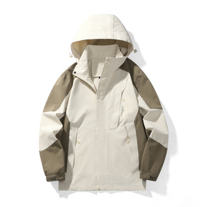 Autumn &amp; Spring Outdoor Sport Hooded Jacket Waterproof &amp; Windproof Zipper Closure Breathable Mountaineering <strong>Suit</strong> for Couples - Product Image 3