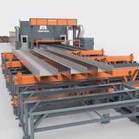 Línea de pintura automática de estructura de acero Yeed para componentes de estructura de viga H Beam I