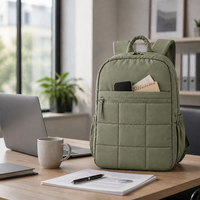 Sac à dos de voyage unisexe pour ordinateur portable 15,6 pouces, sac à dos d'étudiant |   Grande poche latérale pour gobelet de 40 oz, format bagage cabine, léger pour les trajets quotidiens