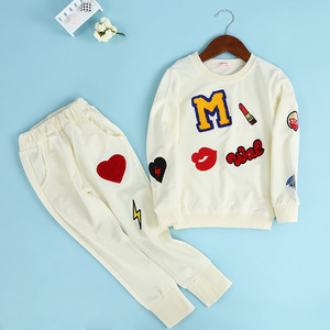 Conjuntos de Ropa para Niñas al por Mayor, Primavera-Otoño, Ropa Infantil en Oferta, Conjuntos con Estampado de Lápiz Labial - Product Image 6