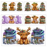 Autocollants de Noël, étiquettes de transfert, décorations pour tasses, gobelets, mugs, ensemble d'ornements de Noël pour verrerie