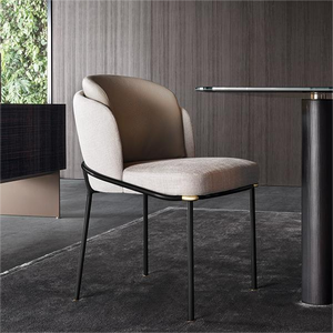 आधुनिक होटल धातु ब्लैक फ्रेम डाइनिंग चेयर डाइनिंग रूम लिविंग रूम लिविंग रूम के लिए फर्नीचर - Product Image 1