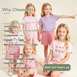 Set Estivo Due Pezzi per Bambine, Completo Sportivo per Bambine e Neonate, Set Personalizzato di Abbigliamento per Bambini - Product Image 4