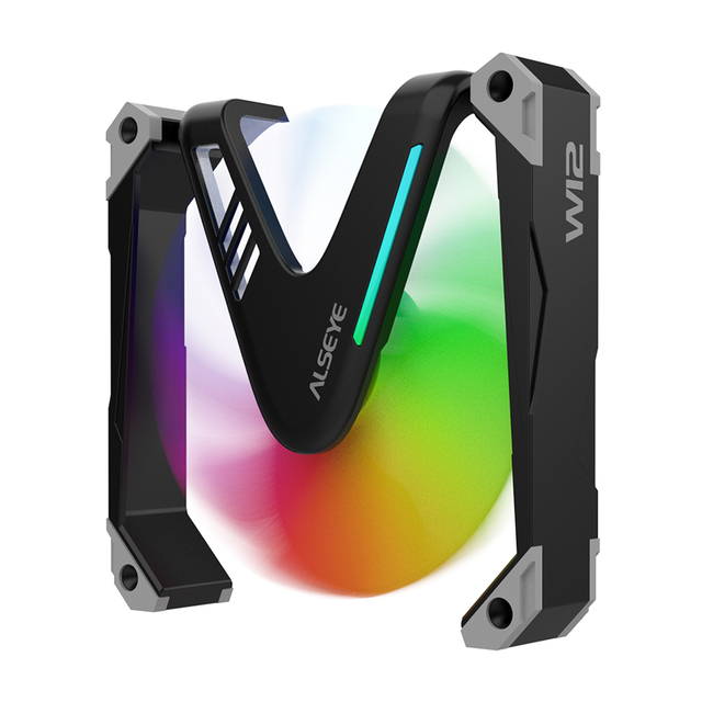 New Arrival Cooling Fan Alseye Manufacturer W12 120mm CPU Cooler PC Case Cooling Fan with LED Lights Computer Cooling CPU Cooler