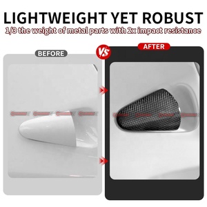 Pièces de voiture de qualité supérieure, style OEM, autocollants en fibre de carbone sèche pour poignée de porte, pour Ferrari 458, pièces de carrosserie - Product Image 2