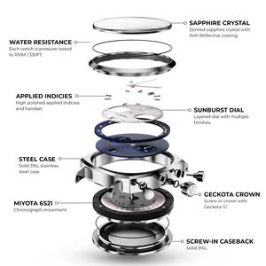 Wholesale <b>Mechanical</b> <b>Watches</b> Tailored for Men 42mm 316L Stainless Steel Japan 8215 <b>Mechanical</b> Movt 5ATM Waterproof Automatic - Product Image 5