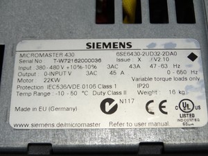 Nuevo <span class=keywords><strong>6SE6430</strong></span>-<span class=keywords><strong>2UD32</strong></span>- <span class=keywords><strong>2DA0</strong></span> DRIVE para Plc Fast - Product Image 3