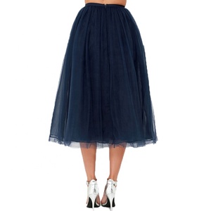 Falda de tul hasta la rodilla para mujer, tutú <span class=keywords><strong>en</strong></span> <span class=keywords><strong>capas</strong></span> hinchadas, venta al por mayor, 2022 - Product Image 4