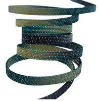 Lacets Weiou noirs, vert foncé, kaki, lacets plats en fil métallique, lacets élastiques à transfert thermique, adaptés aux chaussures