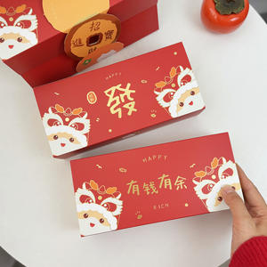 Kotak Kemasan Kue Tahun Baru 2026, Kue Salju Bergaris Panjang, Kue Nutella, Kue Nanas, Kotak Hadiah - Product Image 5