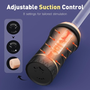 Masturbateur masculin réaliste à aspiration réglable, modèle <span class=keywords><strong>Flashlight</strong></span> Aircraft Cup Pocket Pussy, en silicone souple, jouet sexuel pour hommes, produit transfrontalier - Product Image 5