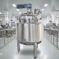 Cuve de mélange à double enveloppe en acier inoxydable SUS316L avec agitateur à engrenages automatique et roulement pour la production de savon et le traitement chimique