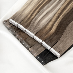 Extensiones de Cabello Humano Remy 100% Naturales con Cutícula Alineada, Ultrafinas con Cinta Adhesiva, Cabello Ruso - Product Image 2