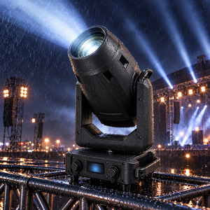 Proyector LED IP65 de 350W con Zoom Blanco de 8-45 Grados, Control DMX512 con Persianas de Enfoque, Luz de Perfil Compacta para Exteriores - Product Image 4