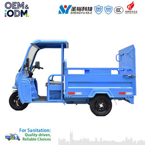 รถสามล้อขนถ่ายถังขยะไฟฟ้า รถเก็บขยะขนาดเล็ก รถขนถ่ายถังขยะสามล้อ รถบรรทุกขยะสามล้อ - Product Image 2