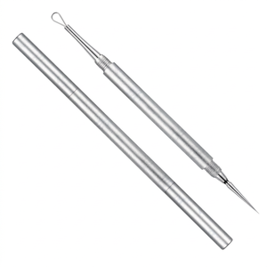 Extracteur de points noirs, extracteur de comédons, kit d'élimination des imperfections du visage, instrument de beauté professionnel, outil de soin de la peau, acier inoxydable - Product Image 1