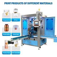 Máquina de Serigrafía Rotativa Semiautomática de un Solo Color para Frascos, Botellas y Vasos de Plástico con Sistema Servo