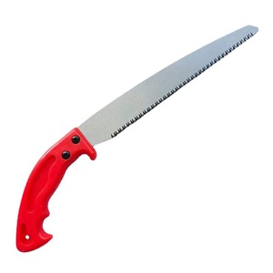 Scie à main Qihong 250 mm à lame fixe, manche en PVC, pour la taille des arbres et le travail du bois - Product Image 1