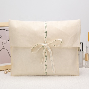 Pochette d'enveloppe recyclable en coton naturel 100% écologique pour pochette d'emballage de cadeaux pour livres d'emballage de cadre photo - Product Image 5