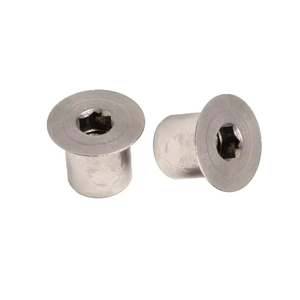 Insert de filetage autobloquant personnalisable en acier inoxydable 316 à tête plate interne et trou hexagonal inversé à denture complète - Product Image 3