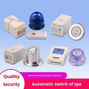 Interrupteur de buse de <span class=keywords><strong>piscine</strong></span> et spa à capteur tactile avec contrôle de temporisation pour bain, <span class=keywords><strong>piscine</strong></span> de massage et bain à remous, en acier inoxydable 304 YK-C1020 - Product Image 2