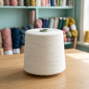 Spun Recycled Yarn Rolls White Gray Color Large Size Industrial Use Moisture-Absorbent DTY Ne 20s-30s - Product Image 3