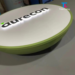 Letrero de letras de canal LED con logotipo 3D dorado personalizado señalización comercial de empresa retroiluminada de vidrio para exteriores para señalización de tienda - Product Image 6