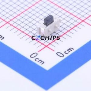 1TS003B-2500-3500A-CT Tactile Switch SMD,2x4mm Switch Single Pole Single Throw Rectangle Button 2.5N Horizontal Mount - Product Image 1