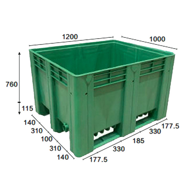 Manufacture Wholesale High Quality HDPE Material Made Reusable Storage All Purpose Pallet Box for Multipurpose