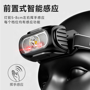 <b>Led</b> Headlight <b>Rechargeable</b> Red <b>Light</b> Outdoor Cycling Headlamp 20000 Hours <b>Working</b> Time - Product Image 5