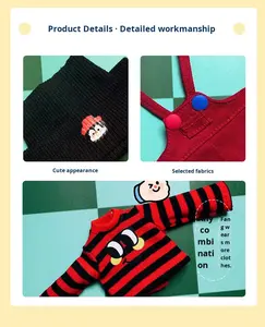 Vêtements OEM ODM Zsiga, Vêtements pour poupées Zsiga, Pantalon à bretelles Zsiga avec accessoires pour poupée - Product Image 5