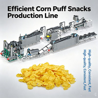Pabrik Pengolahan Sereal Ring Isi Selai Lengkap dengan Peralatan Ekstruder Daya Tinggi untuk Produksi Snack Jagung Isi Selai