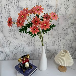 Fábrica de Flores Meiyu, Flores Artificiales de Cosmos, 6 Cabezas, Flores de Seda para Decoración de Bodas, Salones Nupciales y Arreglos Florales - Product Image 5