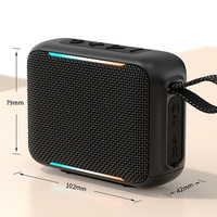 Haut-parleur sans fil portable d'extérieur à succès, haute qualité sonore, étanche IP68, RGB, pour V5.4, avec basses puissantes et commande vocale IA
