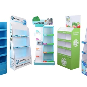 Wholesale Supermarket Free Standing Floor Corrugated Cardboard <b>Display</b> <b>Racks</b> Custom Logo PP Material for Retail Store - Product Image 2
