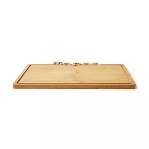 Tabla de Cortar de Madera Personalizada, Rectangular, Color Madera Natural, Diseño Tapas, Tabla de Cocina, Bandeja de Servir de Madera Sólida - Product Image 3