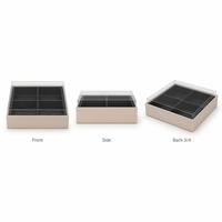 Boîte d'emballage jetable biodégradable de haute qualité pour sushis et salades, avec pelliculage mat, pour usage commercial en restauration rapide
