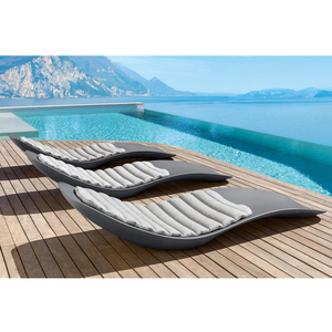 Chaise longue de designer pour piscine, patio, <span class=keywords><strong>jardin</strong></span>, chaise longue de <span class=keywords><strong>luxe</strong></span> pour se prélasser au soleil - Product Image 4