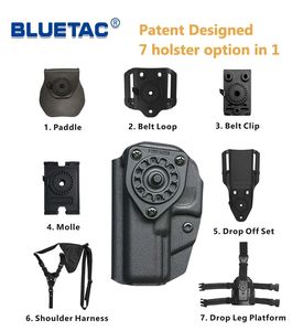 Bluetac <span class=keywords><strong>Top</strong></span> qualité vente à chaud polymère index doigt libération OWB Spec Ops Elite pistolet étui avec pagaie - Product Image 6