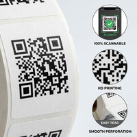 Etiquetas de Seguimiento con Código QR Personalizadas al por Mayor - Pegatinas de Seguimiento de Inventario para Pequeñas Empresas - Número de Serie Impermeable