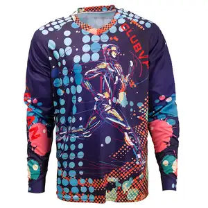 Motocross Jersey đi xe đạp xuống dốc Jersey xe đạp leo núi đua quần áo người đàn ông MTB Áo sơ mi dài tay áo Moto Jersey Motocross t Áo sơ mi