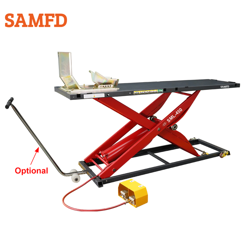 SAMFD Scissor Type Pneumatic Hydraulic Motorcycle