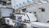 Welldone Machine à serviettes hygiéniques intelligente avec système d'inspection par vision Machine entièrement automatique de fabrication de serviettes hygiéniques