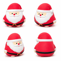 Jouet Squishy Père Noël à Remontée Lente, Cadeau de Noël pour Enfants, Remplissage de Chaussette, Faveur de Fête
