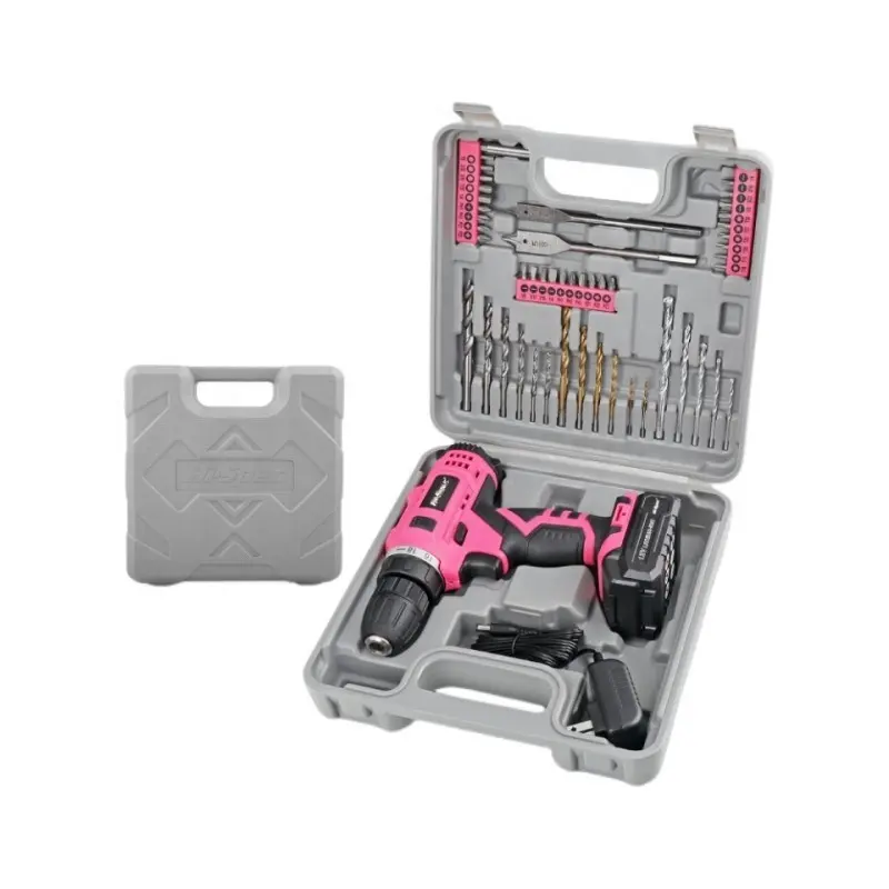 12V brushless electric drill 50-piece cordless household electric hand drill set portable rechargeable tool set